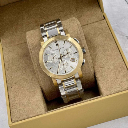 Burberry BU9751 The City Unisex Two-Tone Chronograph Watch - SJR London Timepiece