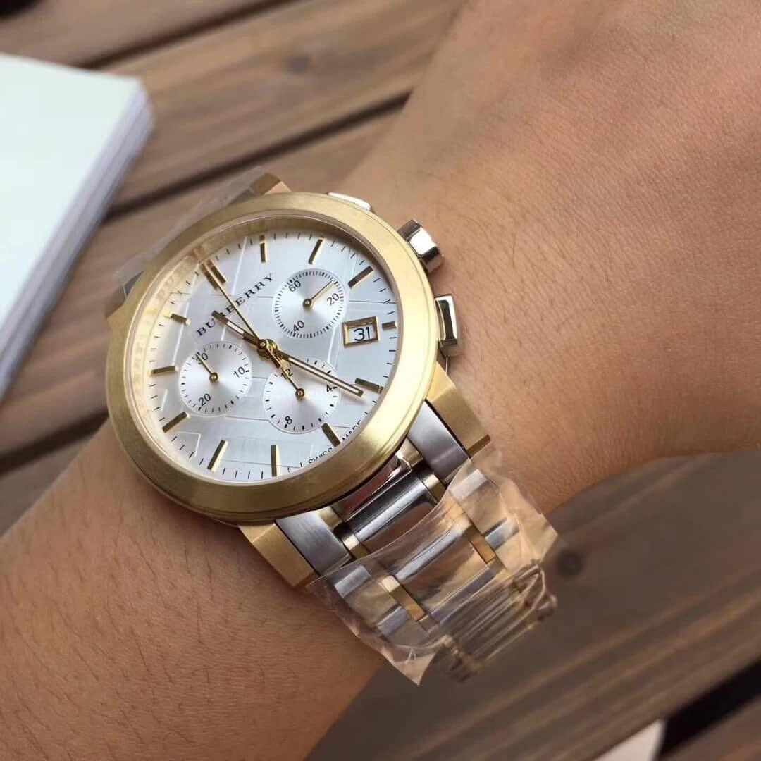Burberry BU9751 The City Unisex Two-Tone Chronograph Watch - SJR London Timepiece