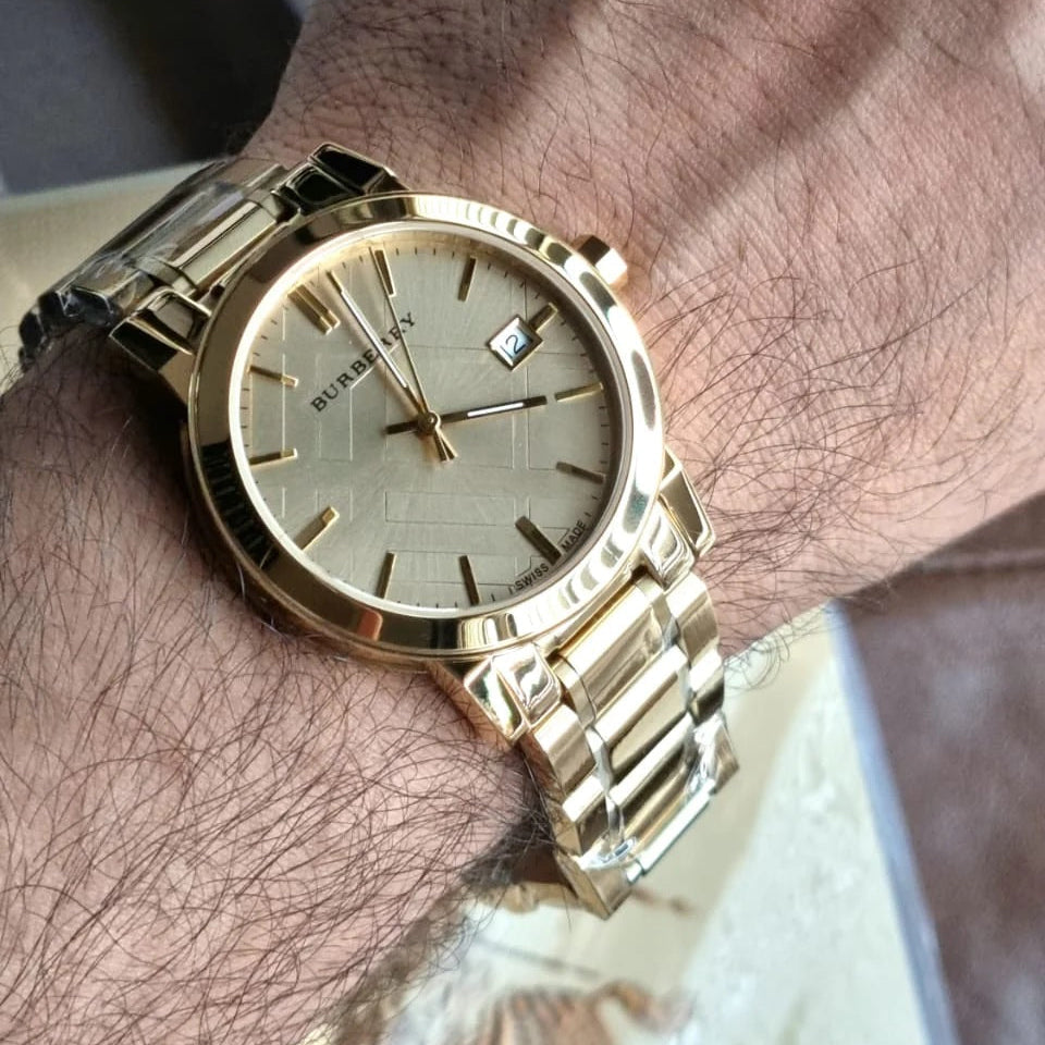 Burberry BU9033 The City Unisex Gold Watch - SJR London Timepiece
