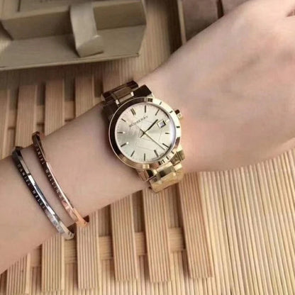Burberry BU9134 The City Women's Gold Watch - SJR London Timepiece