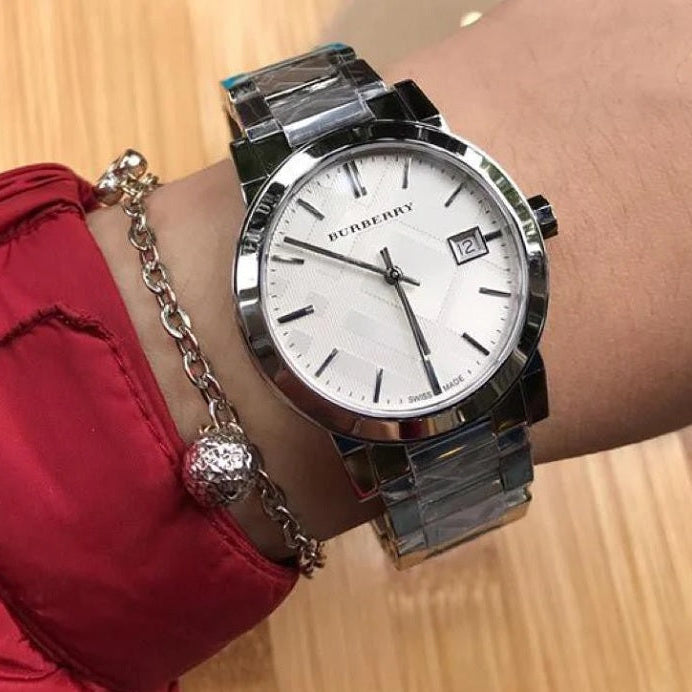 Montre Burberry BU9037 The City unisexe en argent