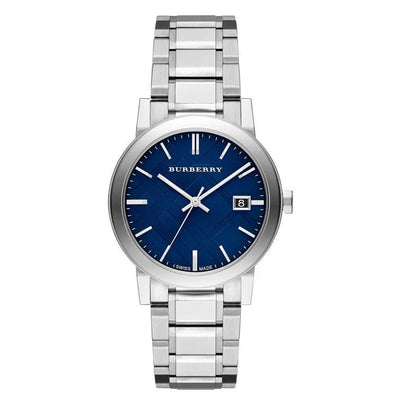 Burberry BU9031 The City Unisex Silver & Blue Watch - SJR London Timepiece