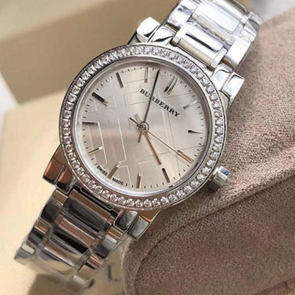 Burberry BU9220 The City Women's 26mm Silver & Diamond Watch - SJR London Timepiece