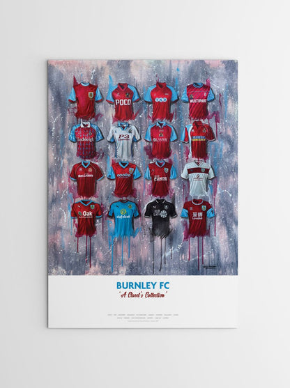 Burnley FC Shirts - A2 Signed Limited Edition Prints