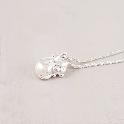 Cat Silver Charm