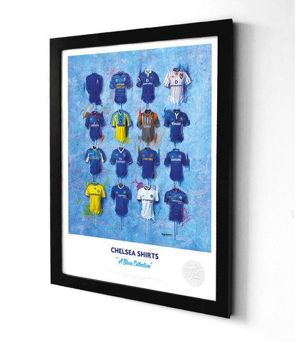 Chelsea A3 Framed Print – Iconic Blues Shirt Wall Art