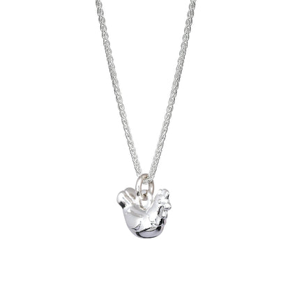 Chicken Silver Charm