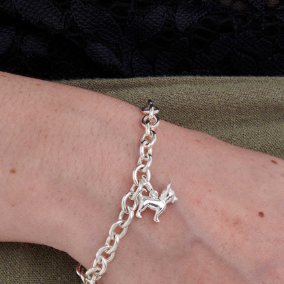 Chihuahua Silver Dog Charm