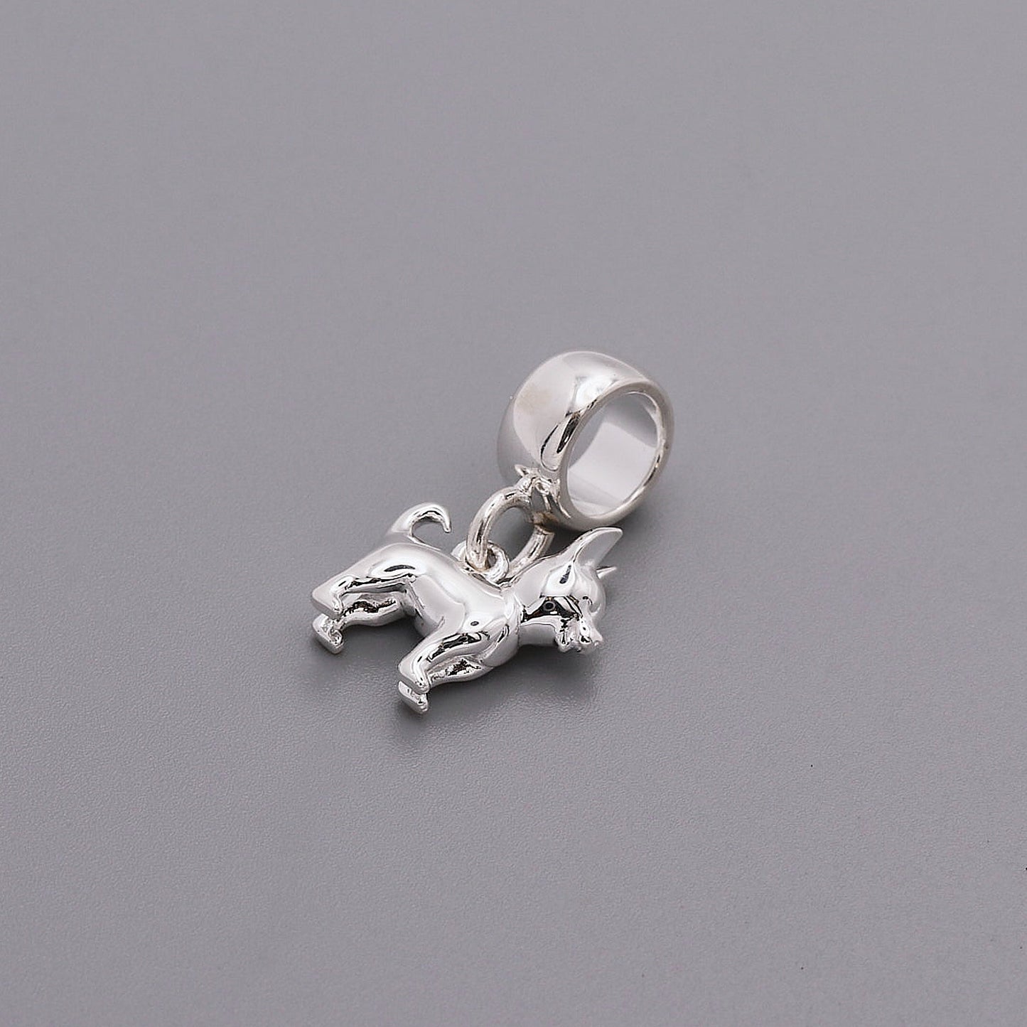 Chihuahua Silver Dog Charm