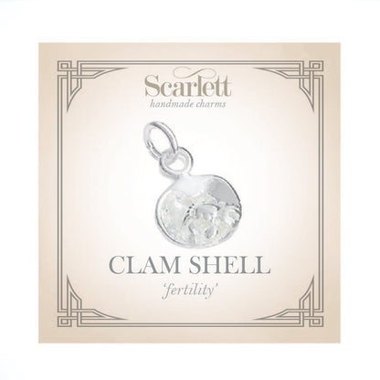 Clam Shell & Crab Silver Charm