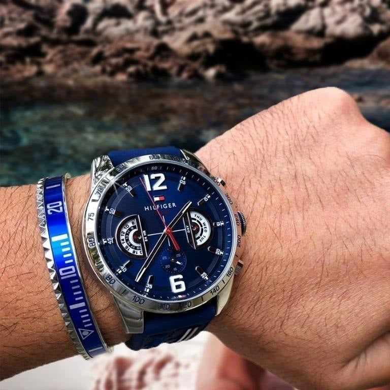 Tommy Hilfiger 1791476 Decker Men's Blue Silicone Watch - SJR London Timepiece