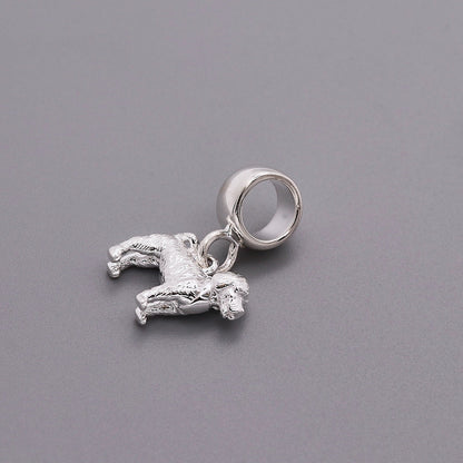 Cockapoo Silver Dog Charm