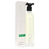 Benetton Cold Silver Eau de Toilette Spray for Men, 3.3 oz / 100 ml