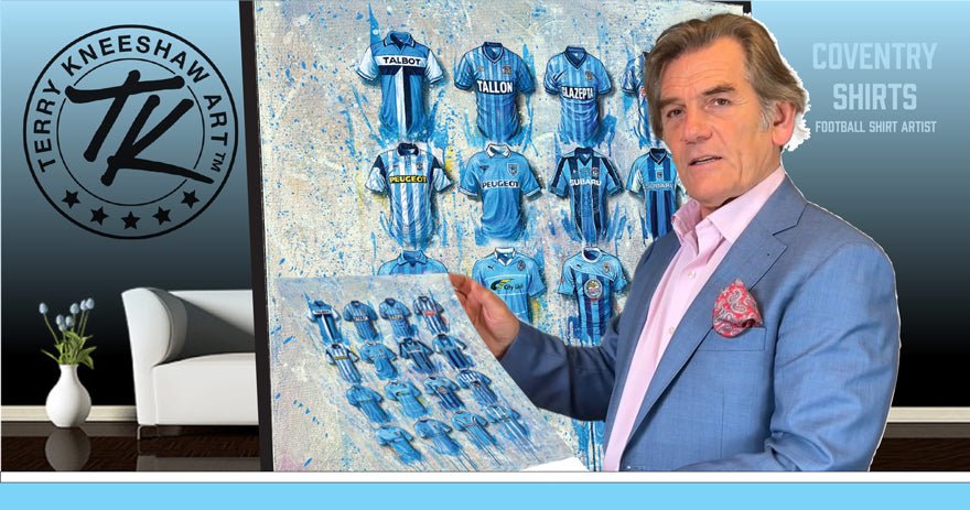 Coventry City A3 Framed Print – Sky Blues Wall Art