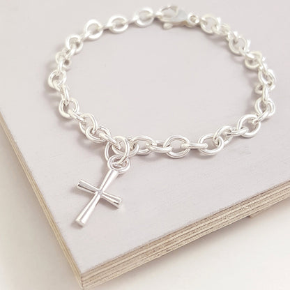 Cross Silver Charm