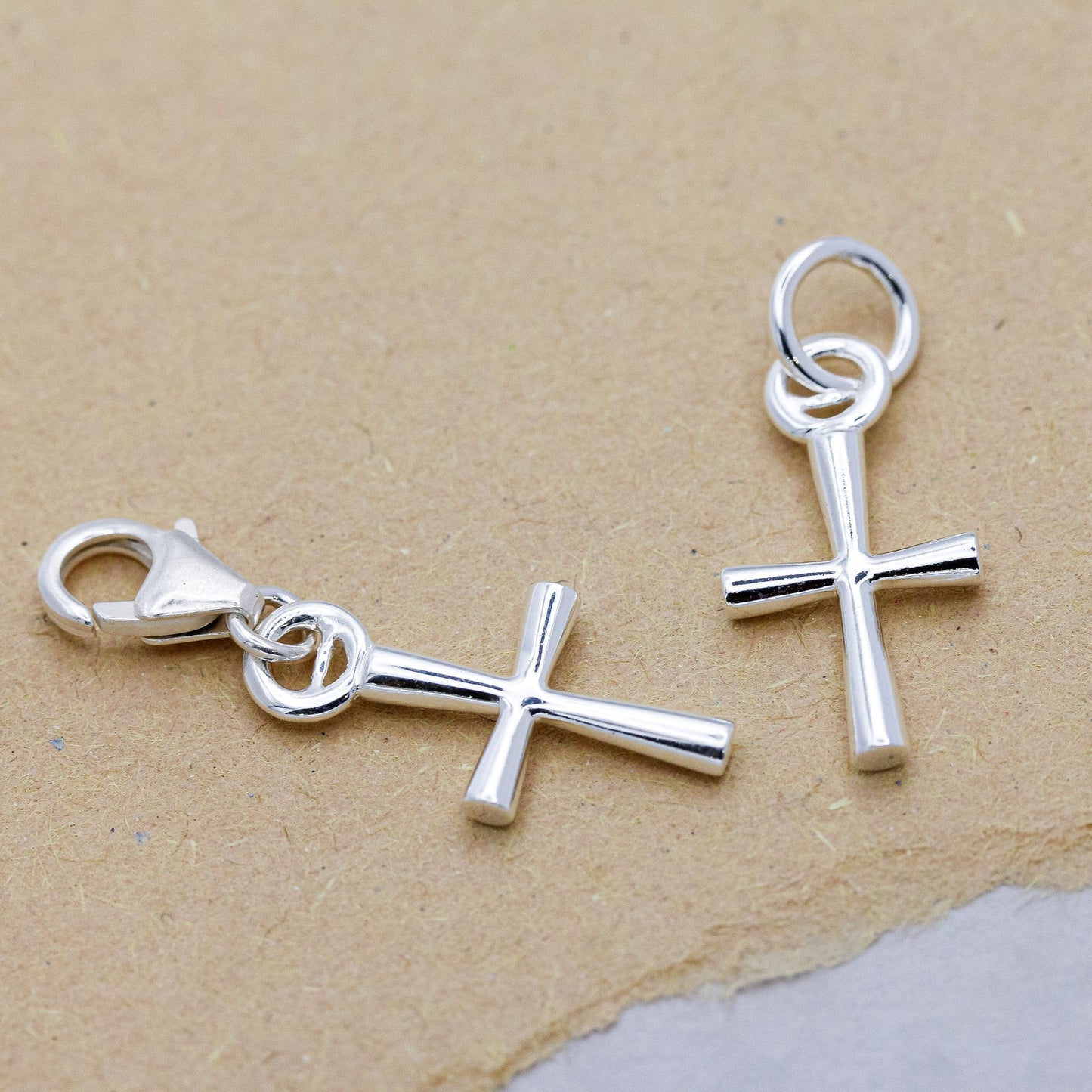 Cross Silver Charm