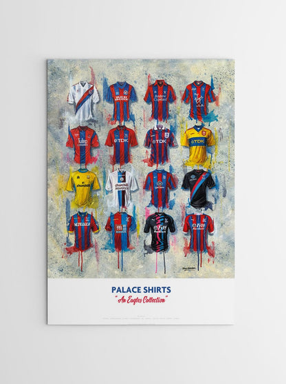 Crystal Palace FC Shirts - A2 Signed Limited Edition Prints