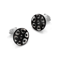Murano Glass 'Onyx Cellulare' Cufflinks With Sterling Silver