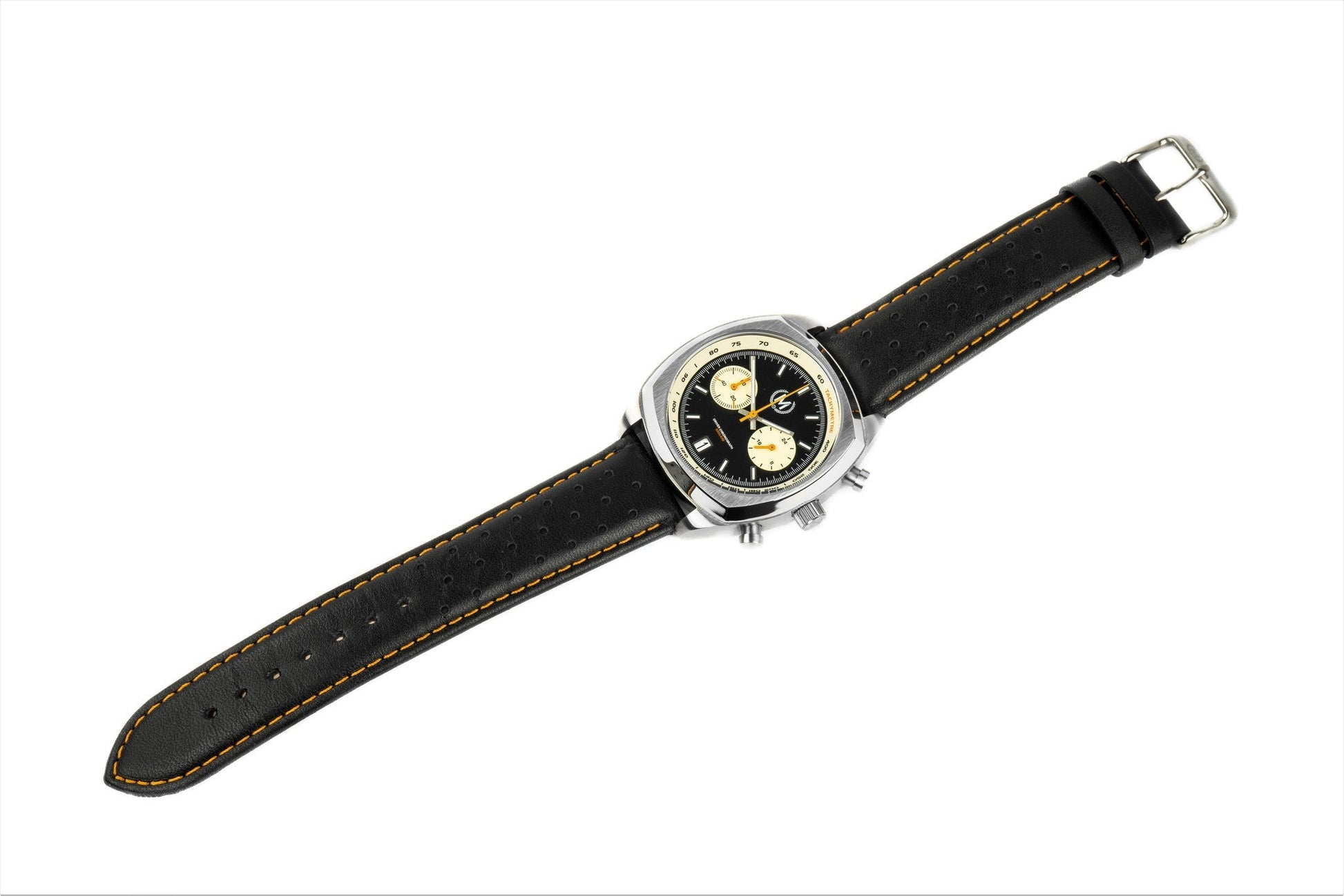 Driver Chronograph MKII Meca-Quartz, Black Reverse Panda - SJR London Timepiece