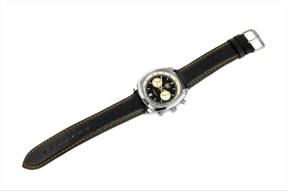 Driver Chronograph MKII Meca-Quartz, Black Reverse Panda - SJR London Timepiece