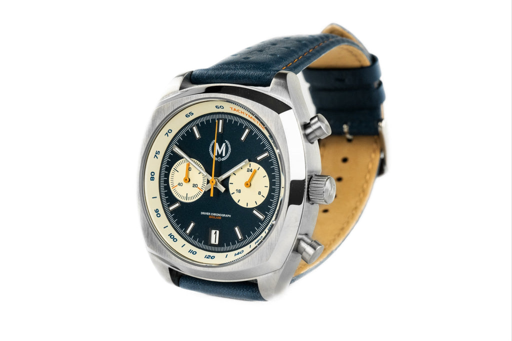 Chronographe Driver MKII Quartz, Blue Reverse Panda (PRÉCOMMANDEZ DÈS MAINTENANT)