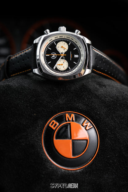 Driver Chronograph MKII Meca-Quartz, Black Reverse Panda - SJR London Timepiece