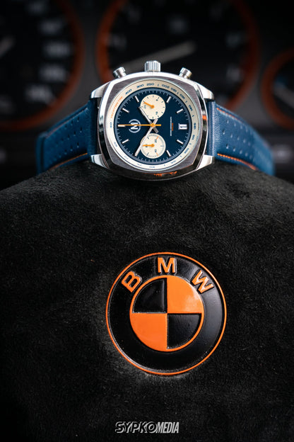 Driver Chronograph MKII Quartz, Blue Reverse Panda (PRE-ORDER NOW) - SJR London Timepiece