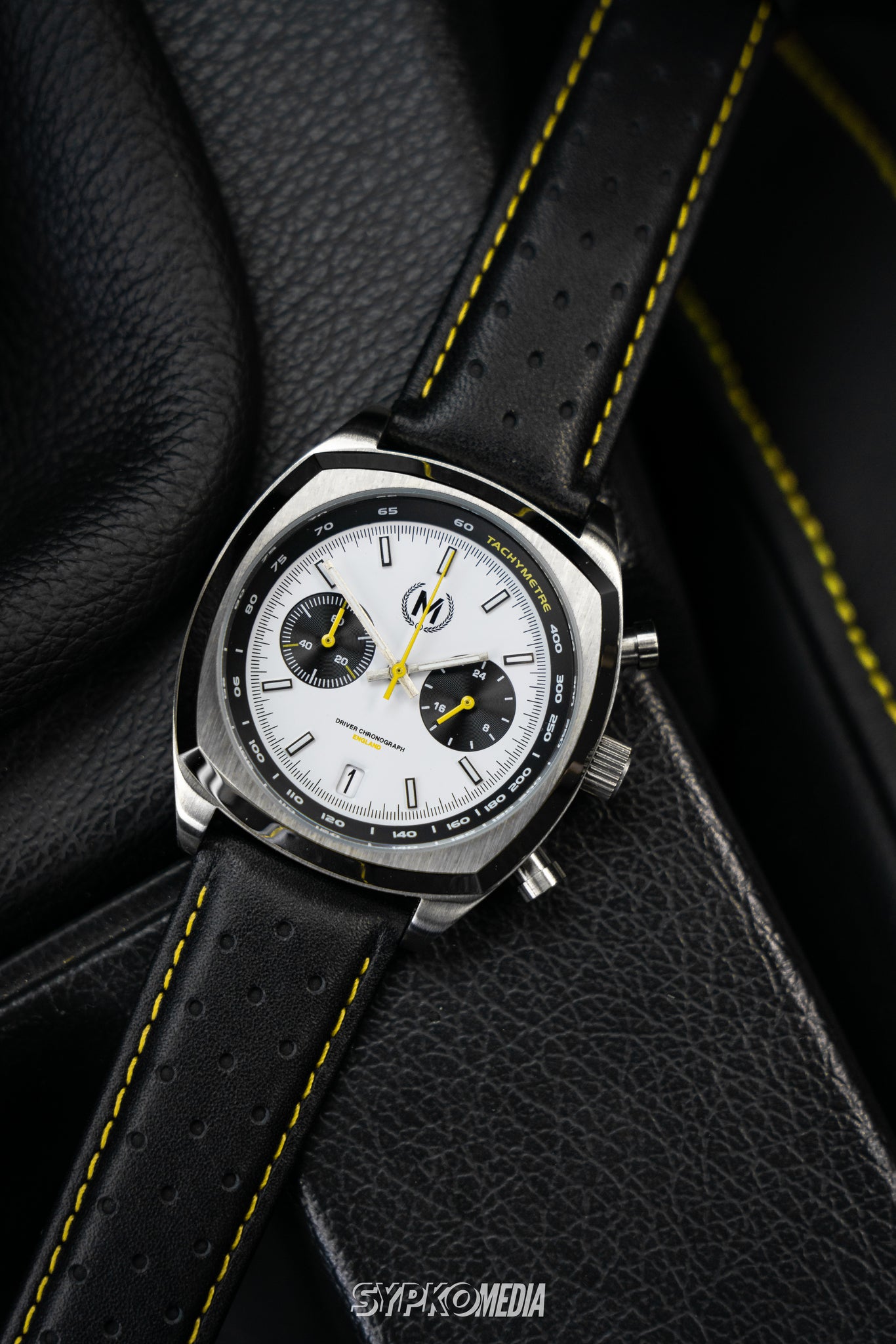 Driver Chronograph MKII Meca-Quartz, Panda - SJR London Timepiece