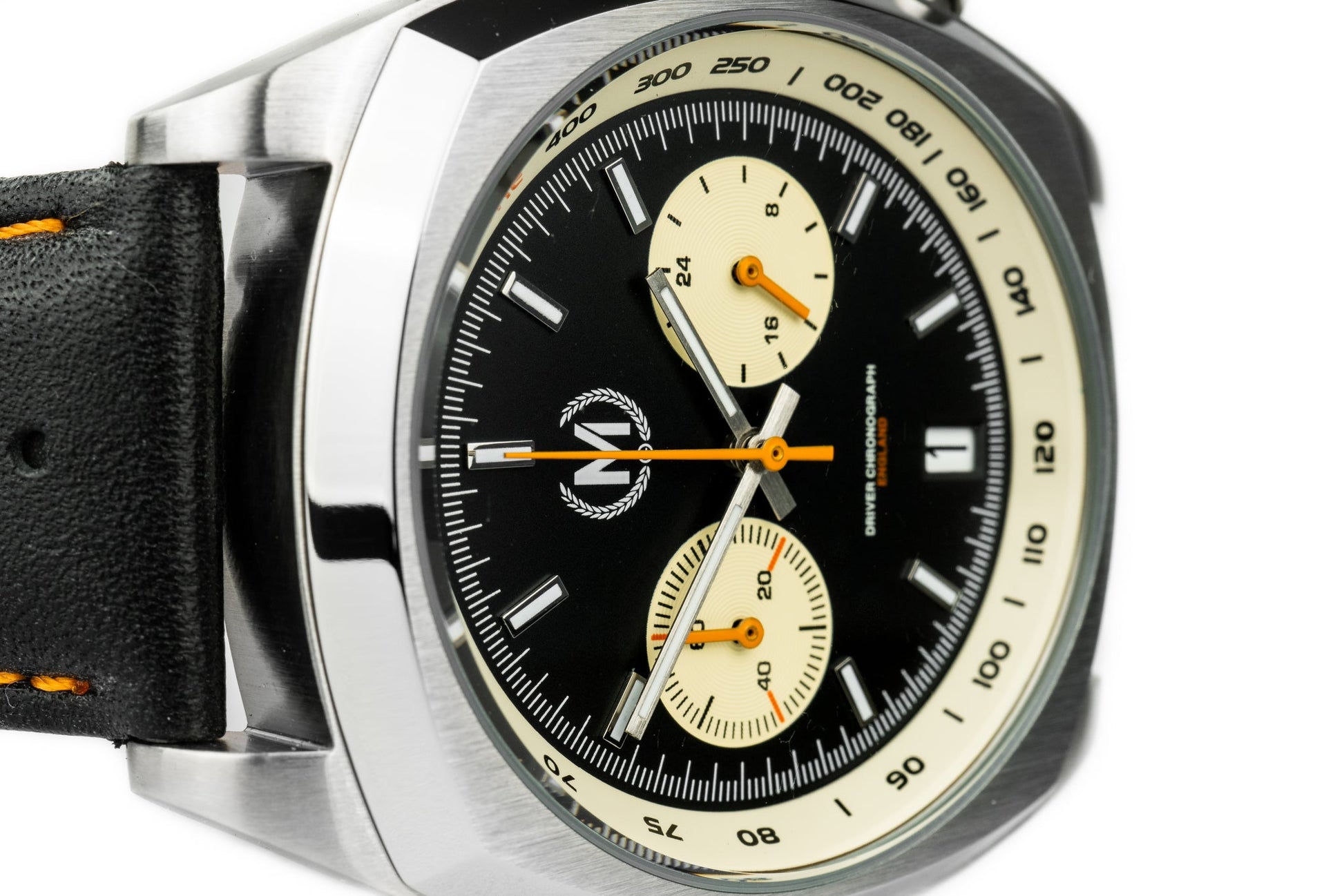 Driver Chronograph MKII Meca-Quartz, Black Reverse Panda - SJR London Timepiece