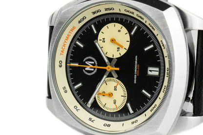 Driver Chronograph MKII Meca-Quartz, Black Reverse Panda - SJR London Timepiece