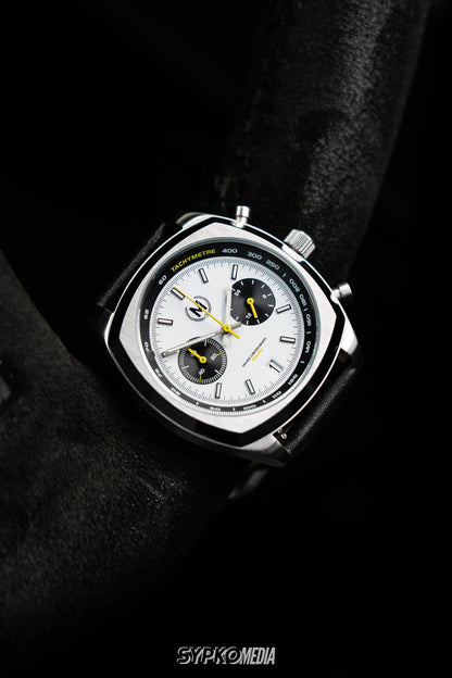 Driver Chronograph MKII Meca-Quartz, Panda - SJR London Timepiece