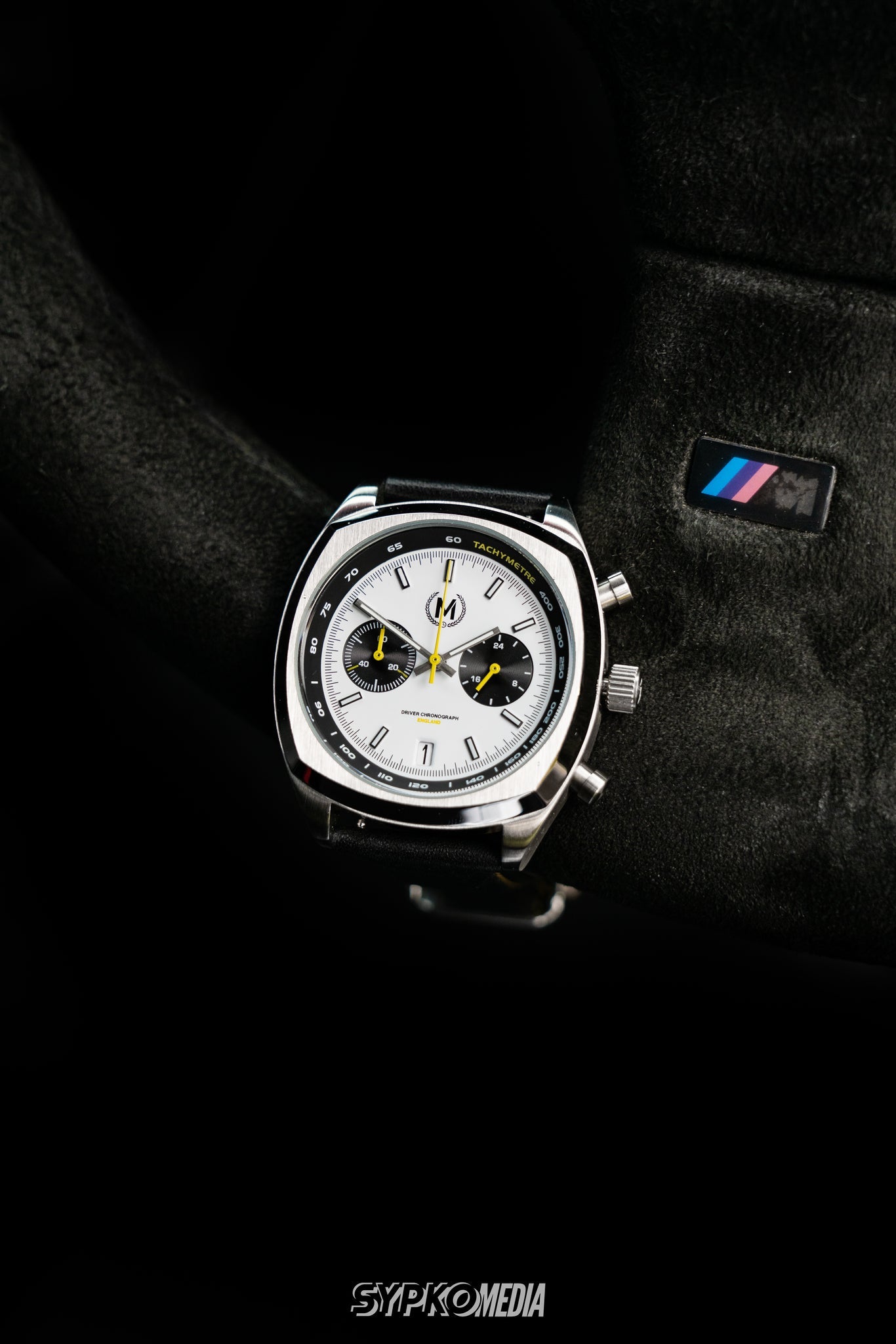 Driver Chronograph MKII Meca-Quartz, Panda - SJR London Timepiece