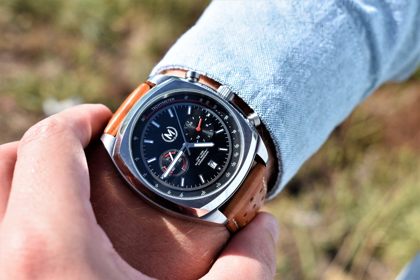 Tan Leather Rally Watch Strap (PRE-ORDER NOW) - SJR London Timepiece