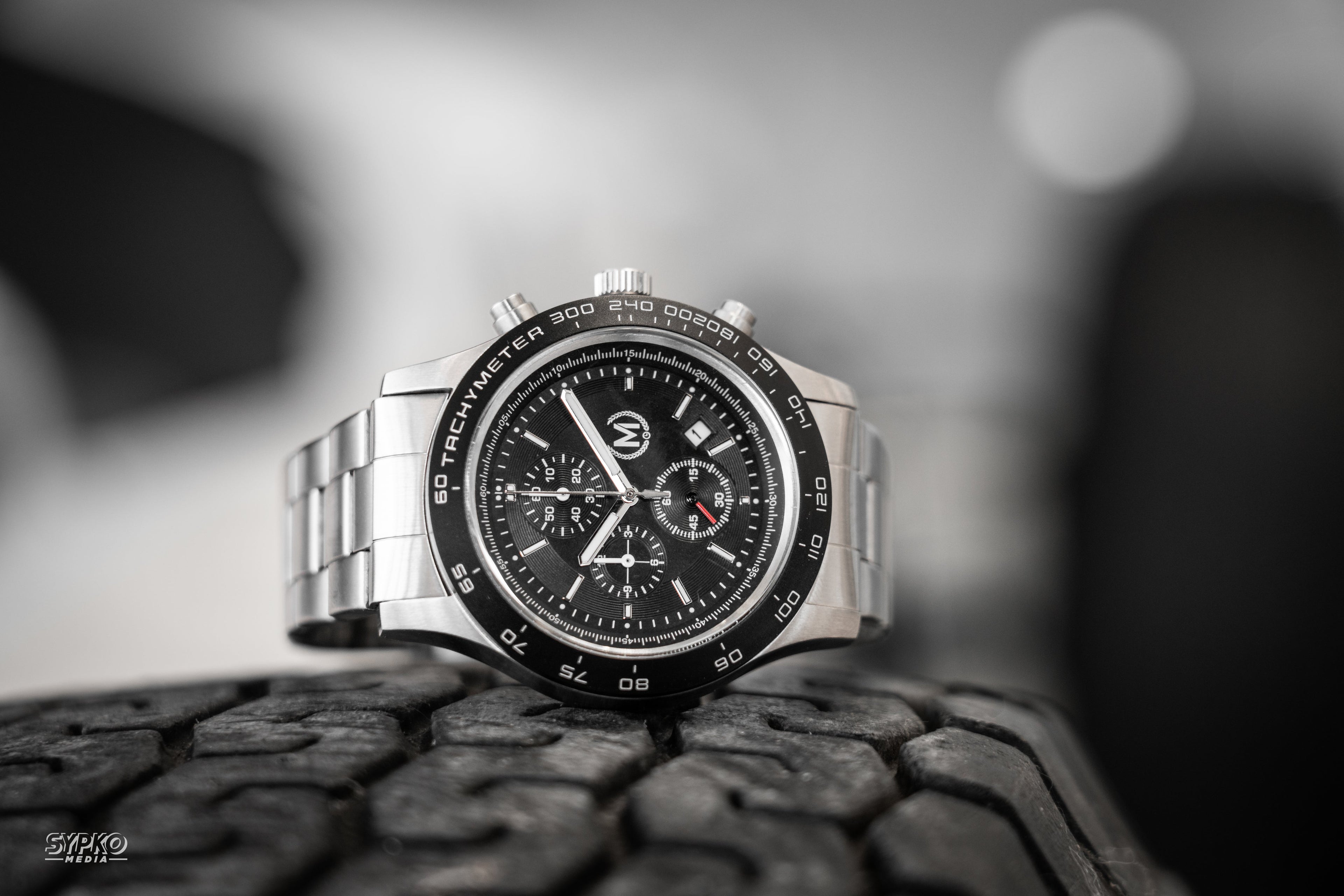 Chronographe Essai GT, bracelet métallique