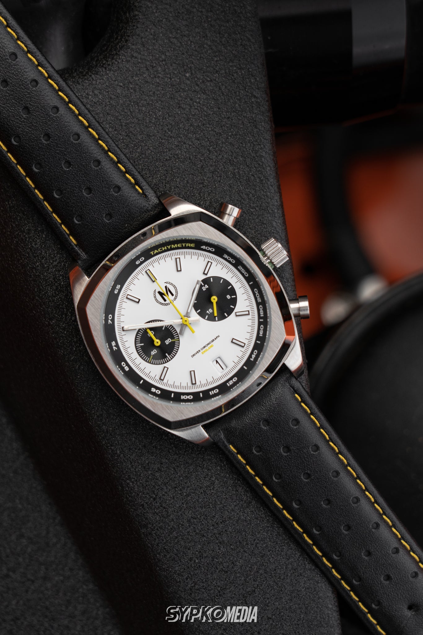 Driver Chronograph MKII Meca-Quartz, Panda - SJR London Timepiece