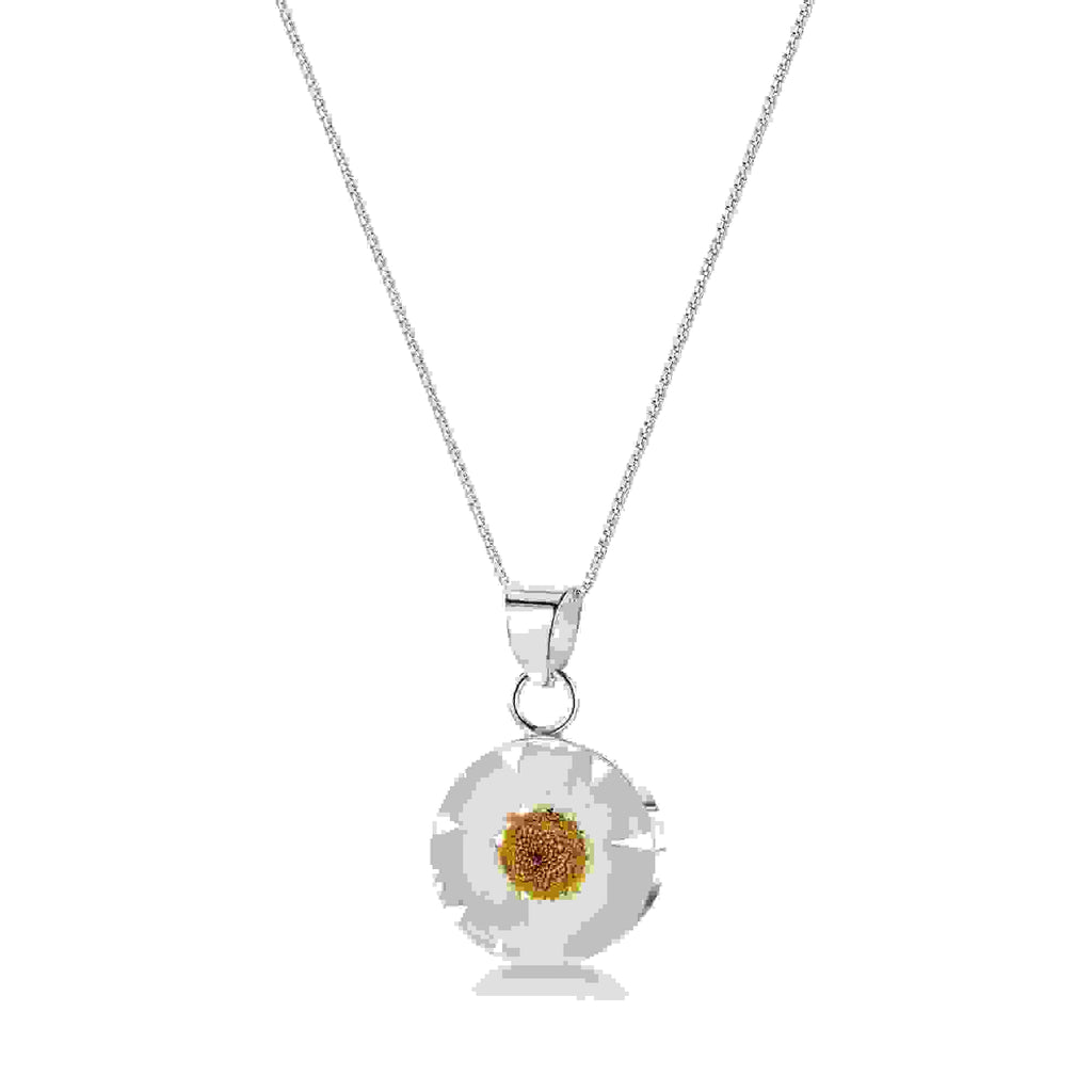 Daisy Round Pendant Necklace