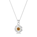 Daisy Round Pendant Necklace