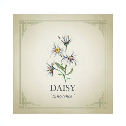 Daisy Flower Silver Charm