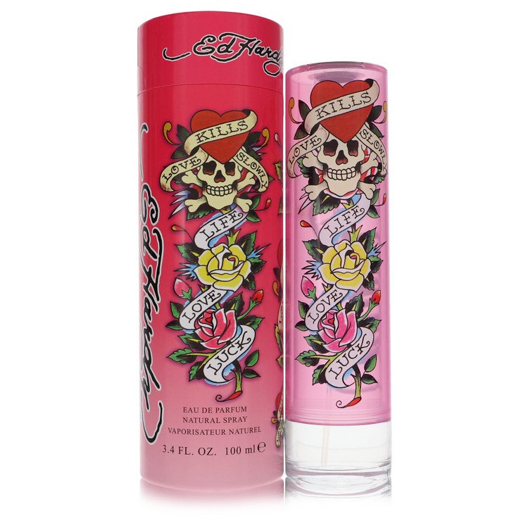 Ed Hardy Eau de Parfum Spray for Women, 3.4 oz / 100 ml