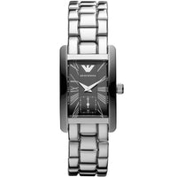 Emporio Armani AR0157 Classic Women's Rectangular Silver Watch - SJR London Timepiece