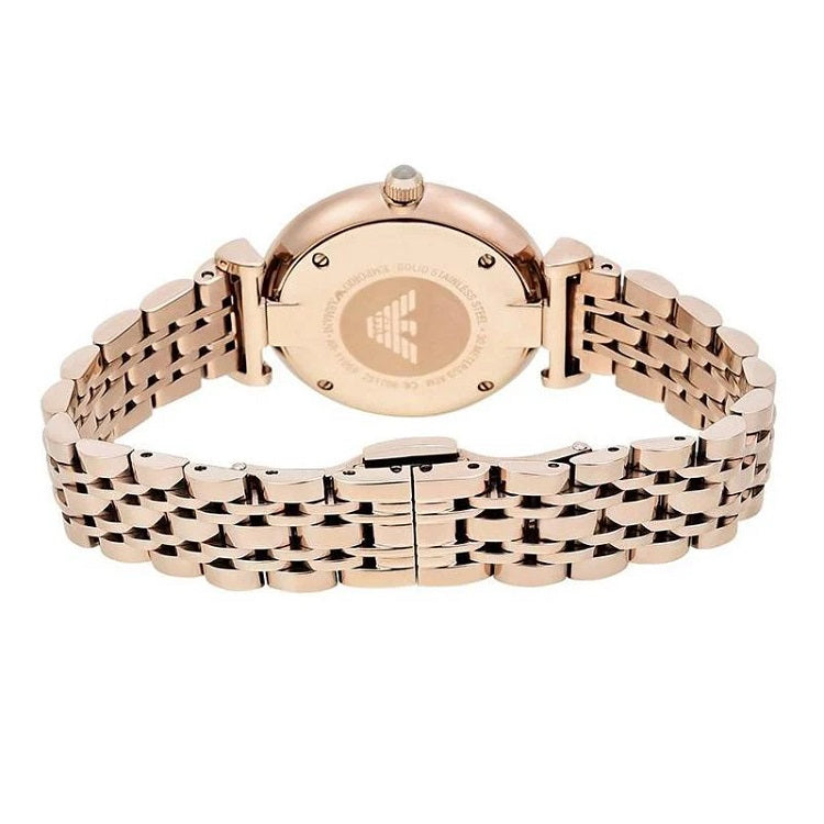 Emporio Armani AR11059 Gianni T-Bar Rose Gold Watch - SJR London Timepiece