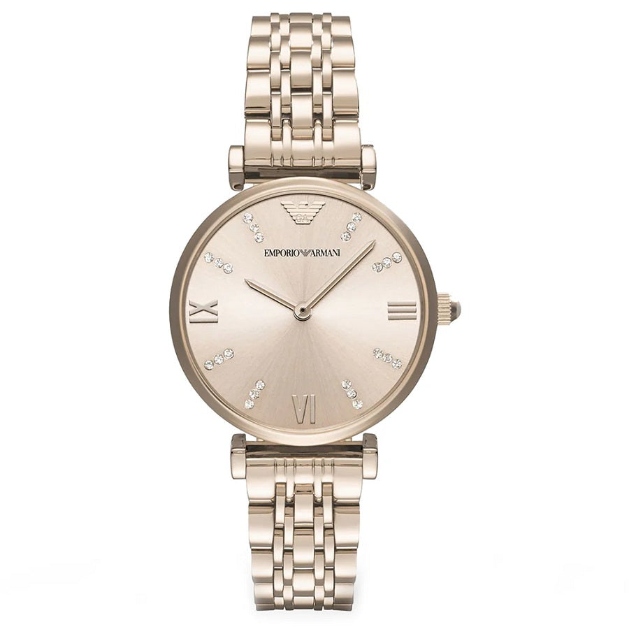 Emporio Armani AR11059 Gianni T-Bar Rose Gold Watch - SJR London Timepiece