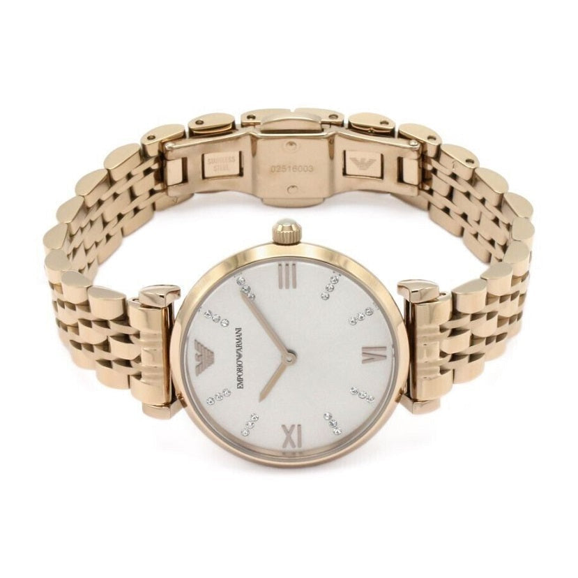 Emporio Armani AR11059 Gianni T-Bar Rose Gold Watch - SJR London Timepiece