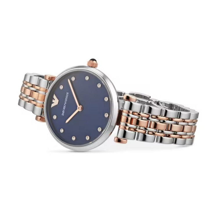 Emporio Armani AR11092 Gianni T-Bar Women's Two-Tone Watch - SJR London Timepiece