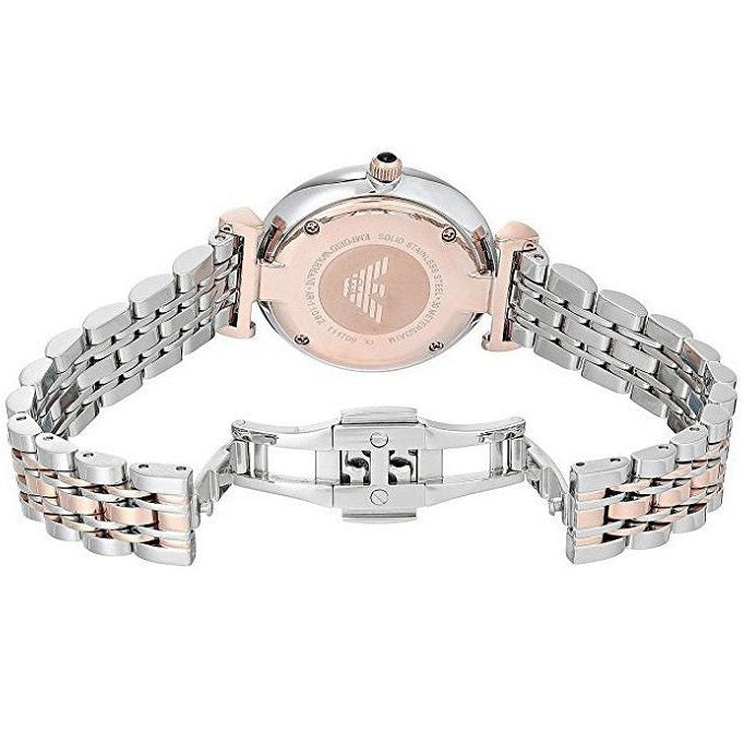 Montre Emporio Armani AR11092 Gianni T-Bar pour femme, bicolore