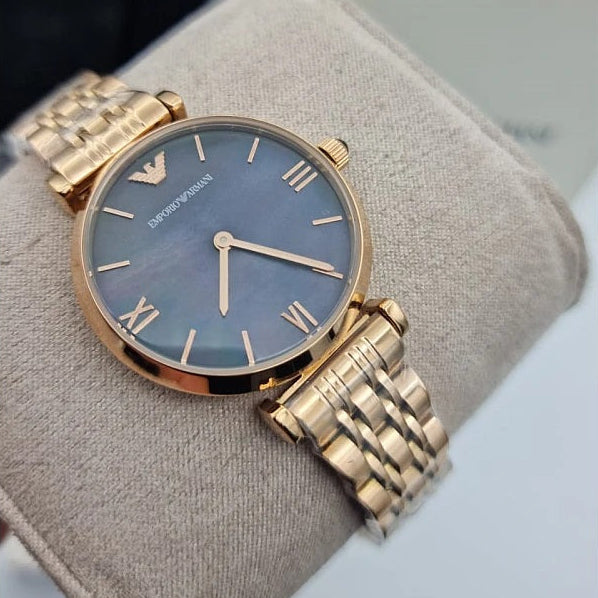 Emporio Armani AR11145 Gianni T-Bar Women's Rose Gold Watch - SJR London Timepiece