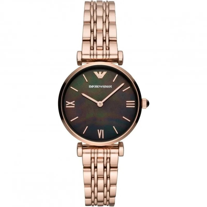 Emporio Armani AR11145 Gianni T-Bar Women's Rose Gold Watch - SJR London Timepiece