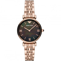Emporio Armani AR11145 Gianni T-Bar Women's Rose Gold Watch - SJR London Timepiece