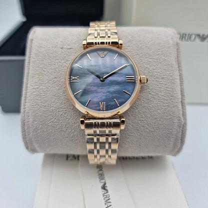 Emporio Armani AR11145 Gianni T-Bar Women's Rose Gold Watch - SJR London Timepiece