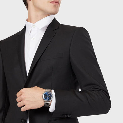 Emporio Armani AR11238 Aviator Men's Silver & Blue Watch - SJR London Timepiece